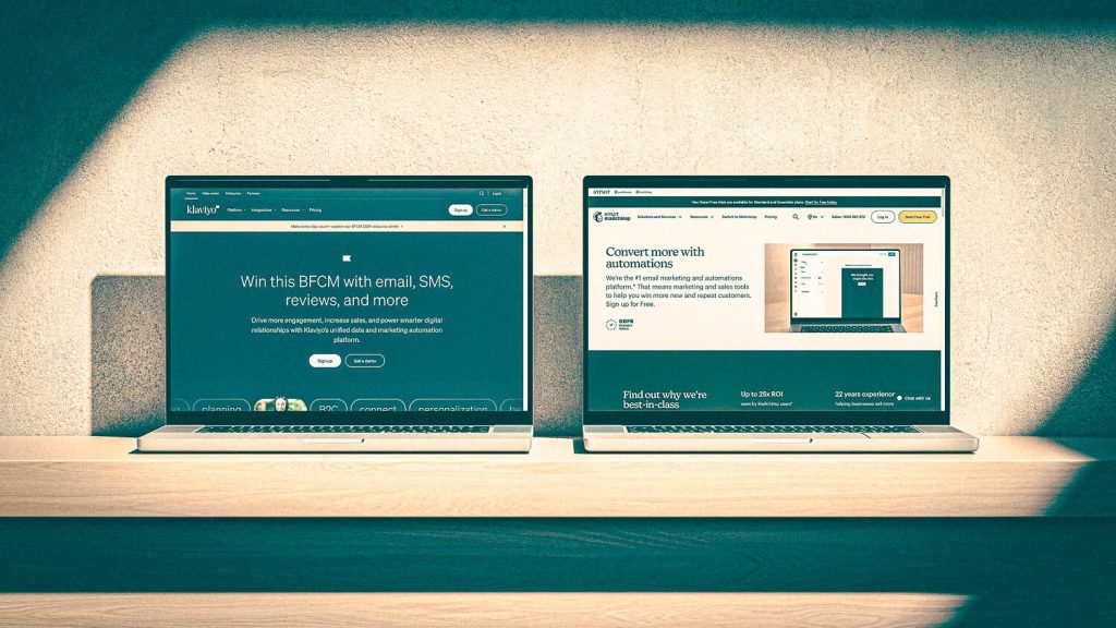 Website comparison for the best email marketing platform for ecommerce