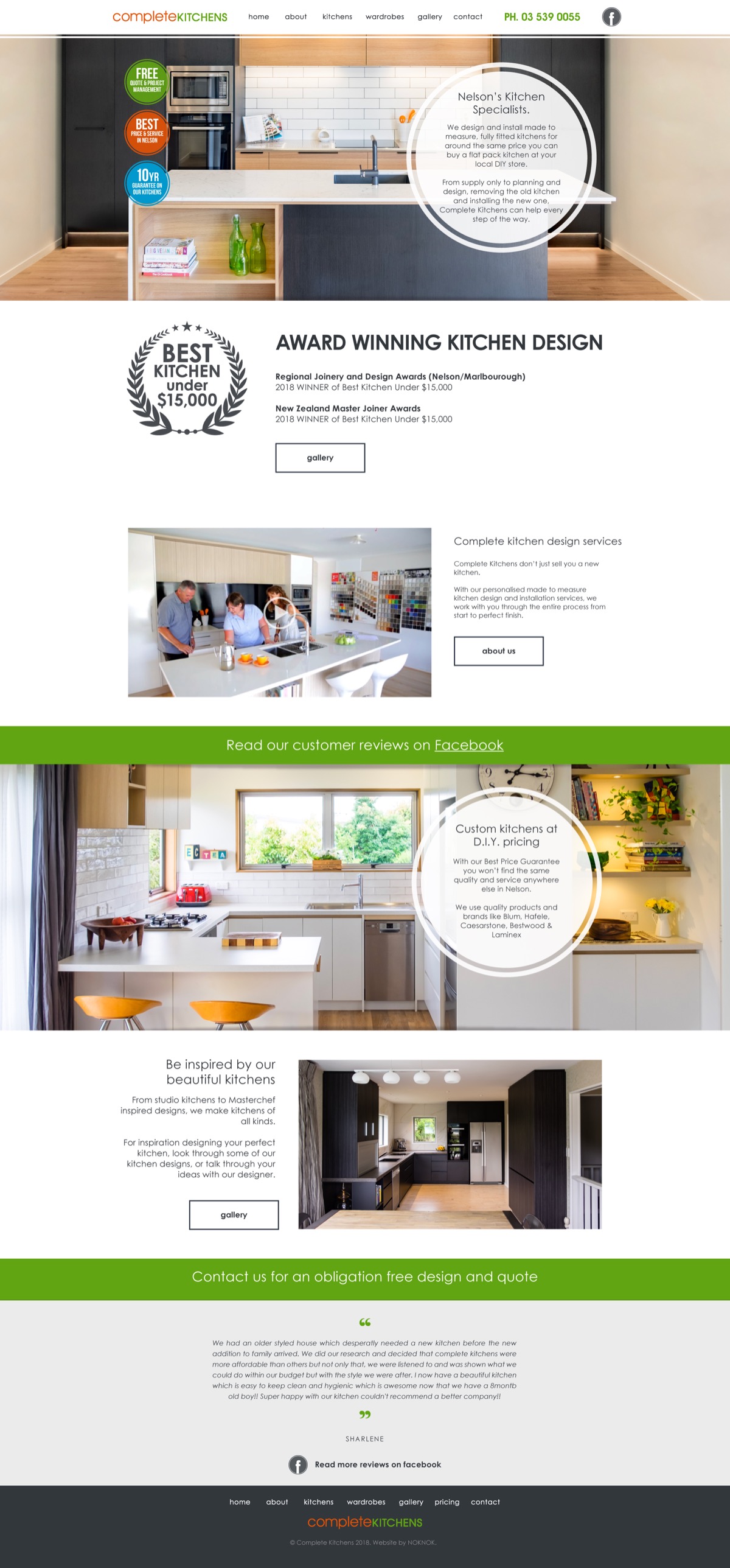 Complete Kitchens website