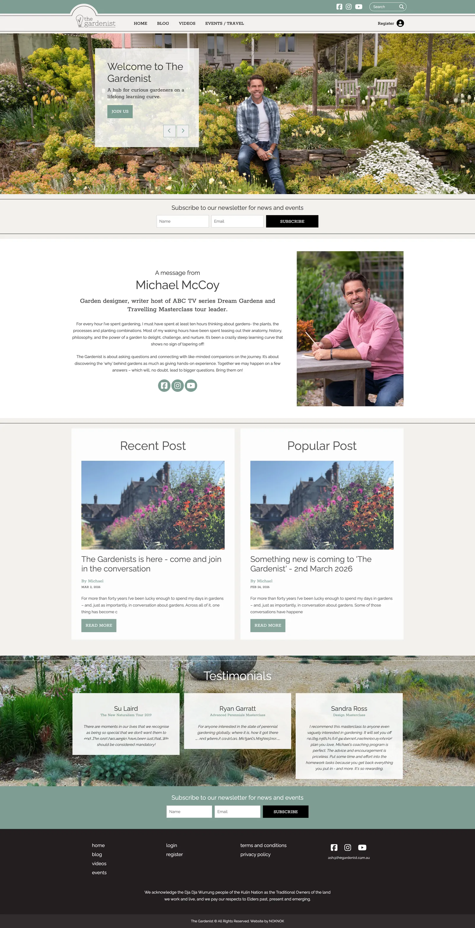 The Gardenist website