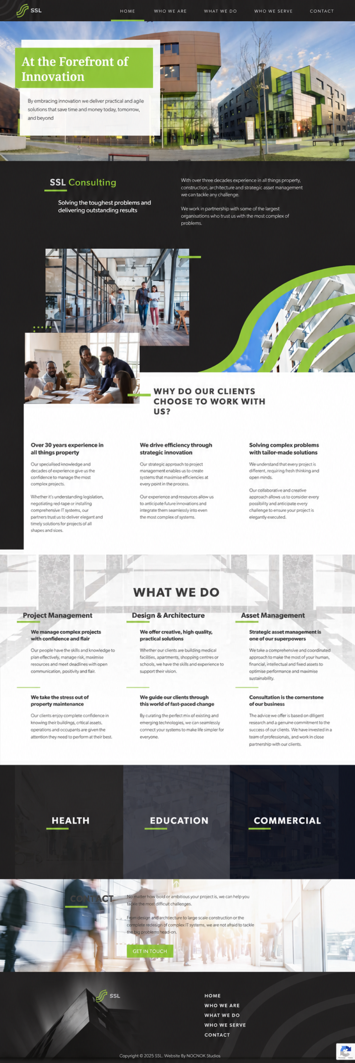SSL Consulting website