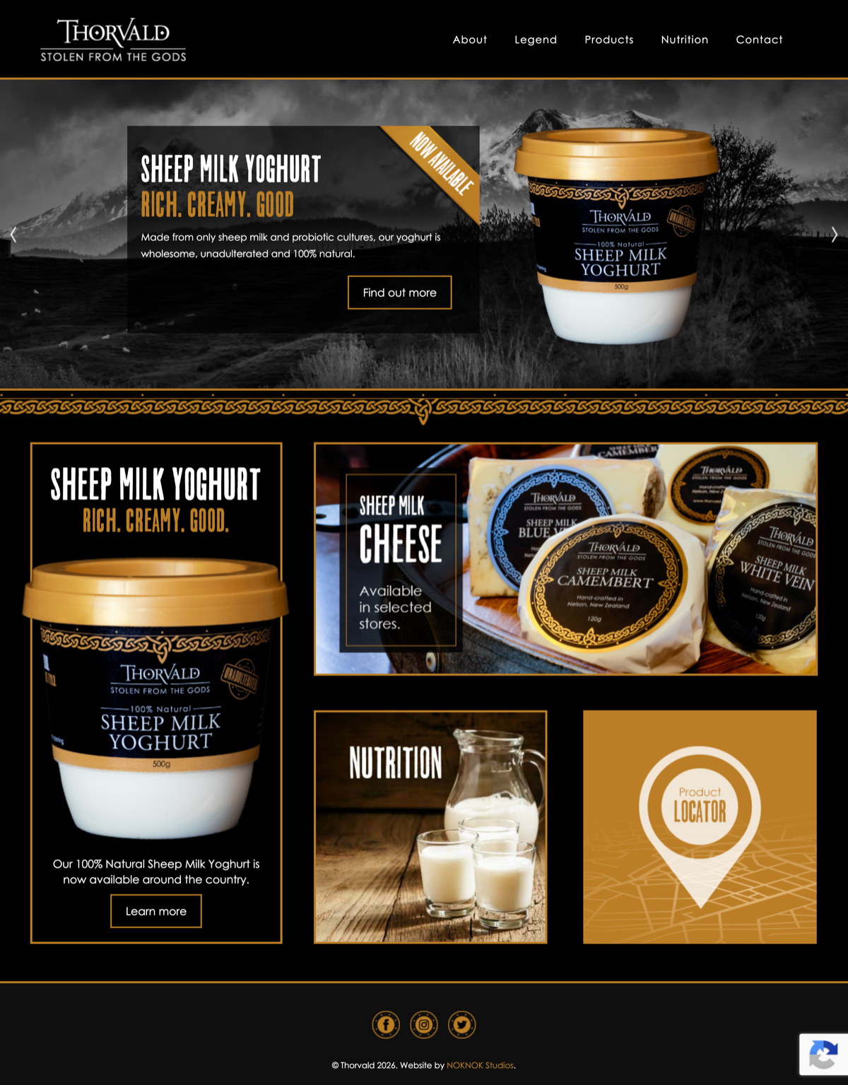 Thorvald sheep-milk dairy website